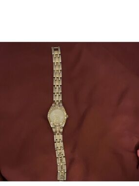 Disney Gold-Tone Women's Bracelet Watch with Crystal Accents